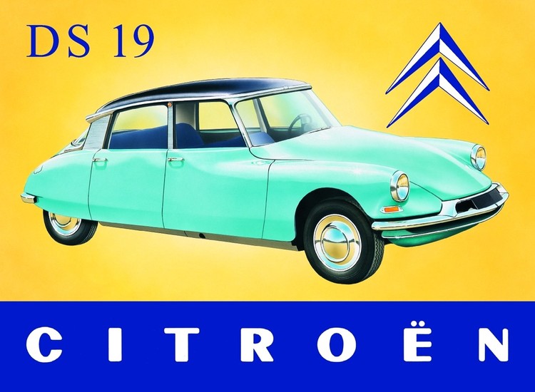 Metallikyltti CITROËN DS
