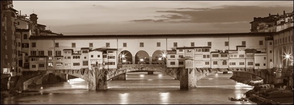 Εκτύπωση τέχνης Firenze Ponte Vecchio misure e supporti su
