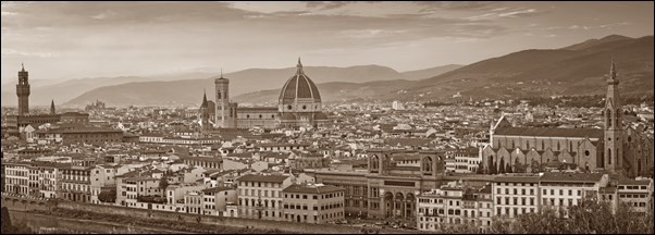 firenze Panorama misure e supporti su RICHIESTA Картина
