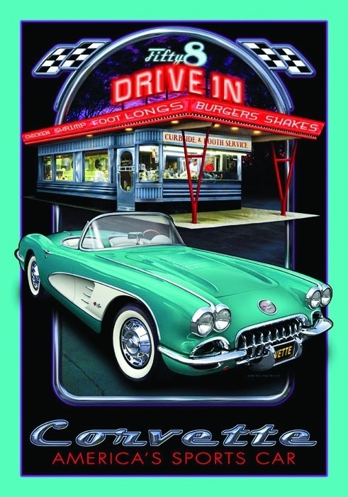 Metallikyltti CORVETTE DRIVE