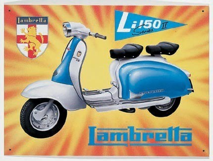 Μεταλλική πινακίδα LAMBRETTA LI150
