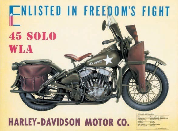 Metallikyltti HARLEY DAVIDSON - W.L.A.