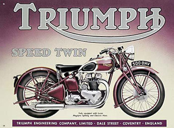 Metallikyltti TRIUMPH SPEED TWIN
