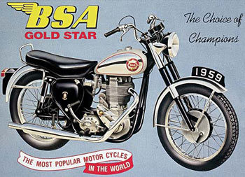 Μεταλλική πινακίδα BSA GOLDSTAR