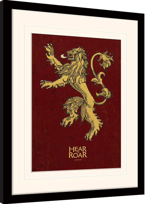 Κορνιζαρισμένη αφίσα Game of Thrones - Lannister