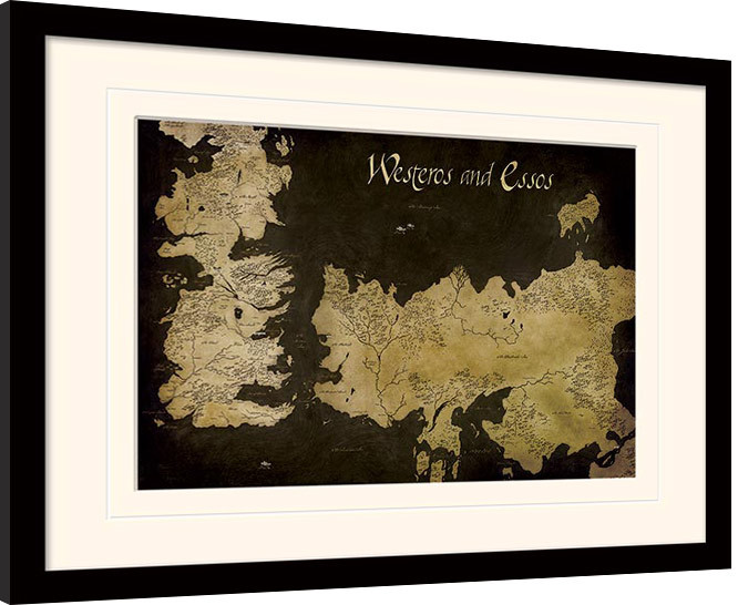 Framed poster Game of Thrones - Westeros