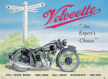 Metallikyltti VELOCETTE