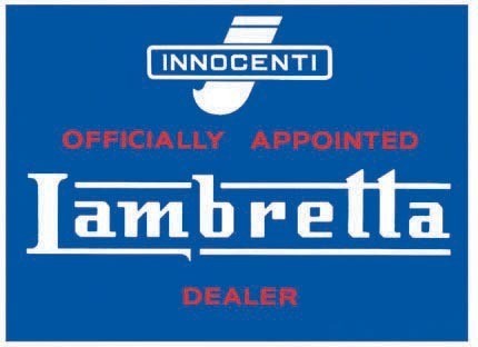 Μεταλλική πινακίδα LAMBRETTA DEALER