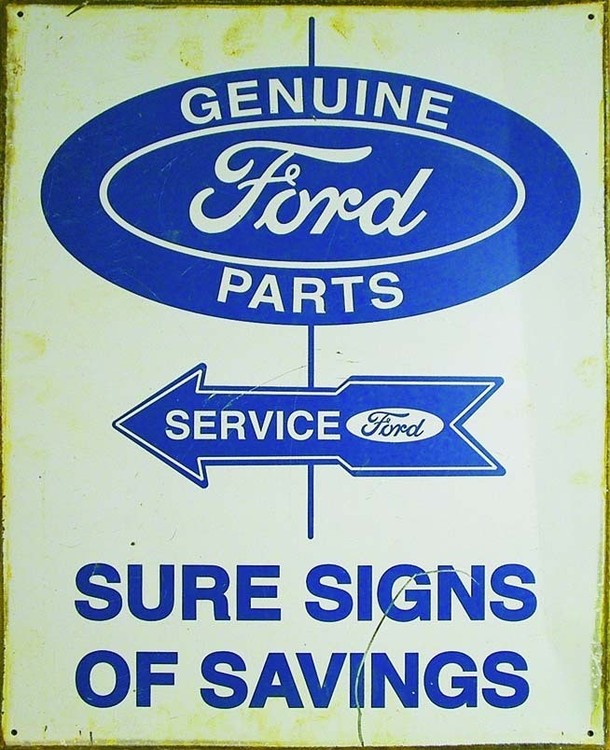 Μεταλλική πινακίδα FORD PARTS AND SERVICE