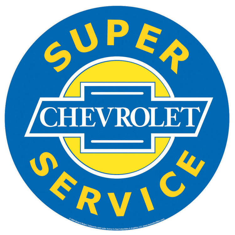 Μεταλλική πινακίδα CHEVROLET SUPER SERVICE