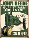 Metallikyltti JOHN DEERE SOLD HERE