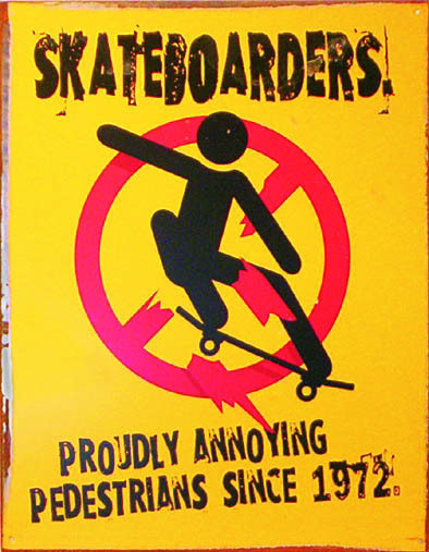 Metallikyltti SKATEBOARDERS