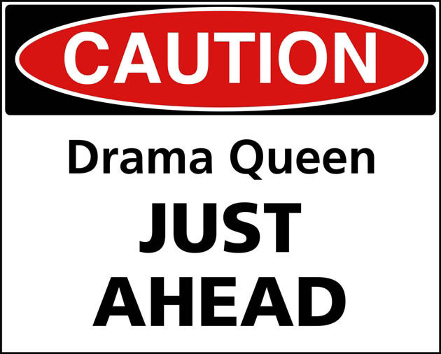Μεταλλική πινακίδα DRAMA QUEEN