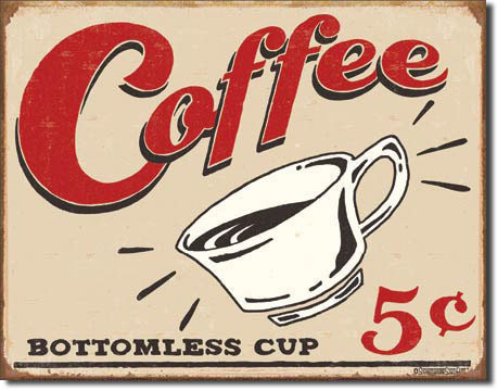 Metallikyltti VINTAGE COFFEE