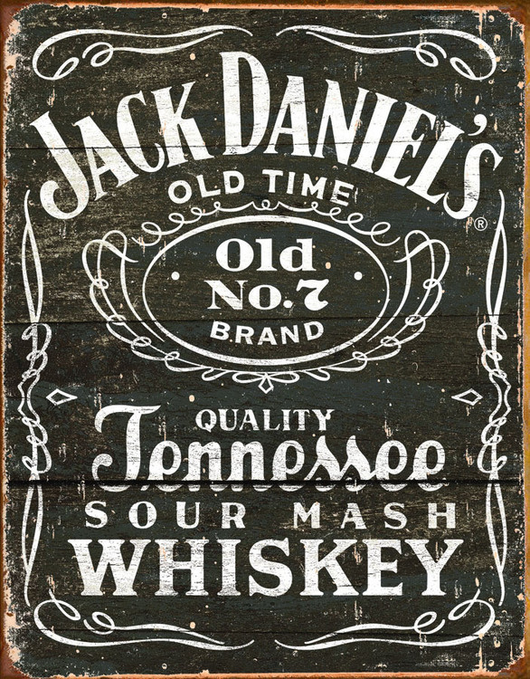 Metallikyltti JACK DANIEL'S  VINTAGE LABEL