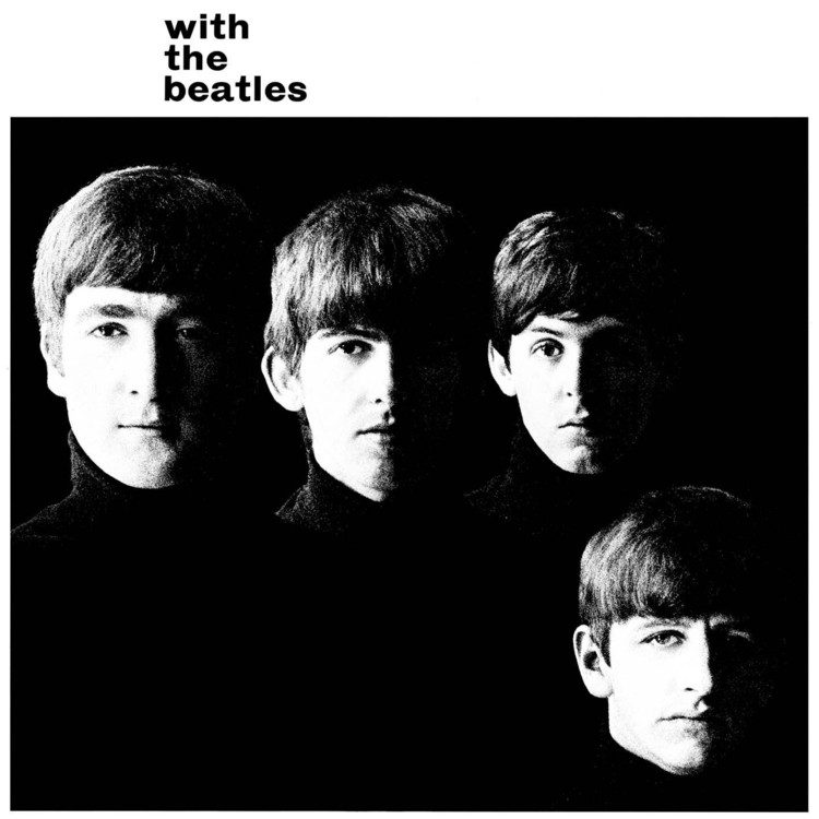 Μεταλλική πινακίδα WITH THE BEATLES ALBUM COVER