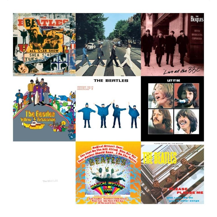 Metallikyltti BEATLES COLLAGE 1