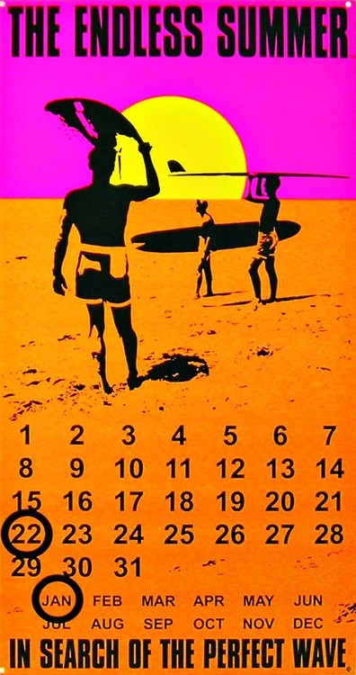 Metallikyltti ENDLESS SUMMER CALENDAR