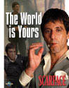 Μεταλλική πινακίδα SCARFACE THE WORLD IS YOURS