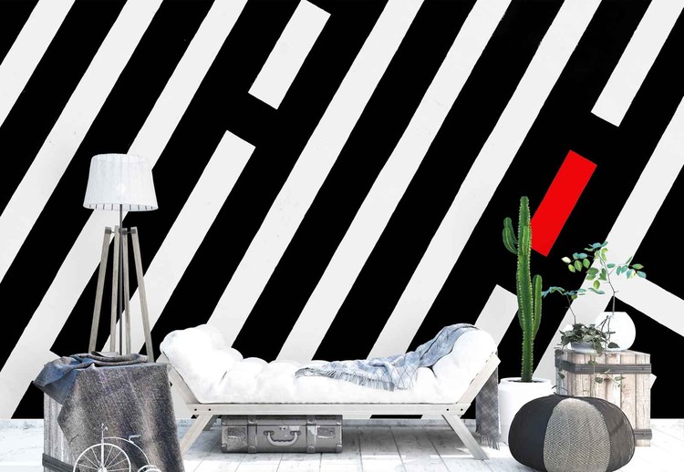 Black Stripes Wallpaper Mural
