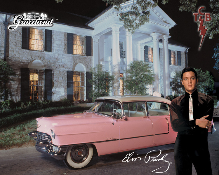 Μεταλλική πινακίδα ELVIS PRESLEY - and his cadillac