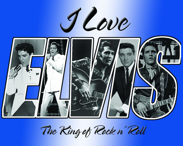 Μεταλλική πινακίδα ELVIS PRESLEY - i love elvis
