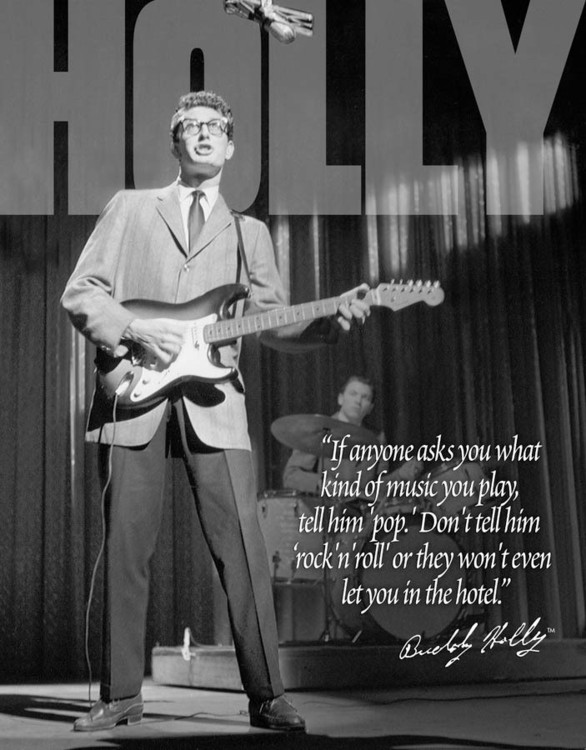 Μεταλλική πινακίδα BUDDY HOLLY