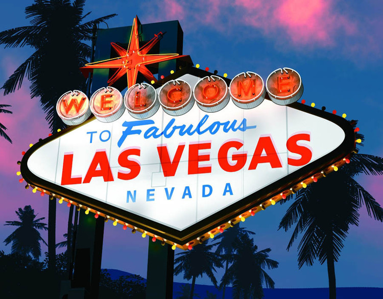 Metallikyltti LAS VEGAS