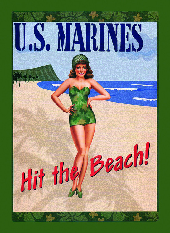 Metallikyltti U.S. MARINES