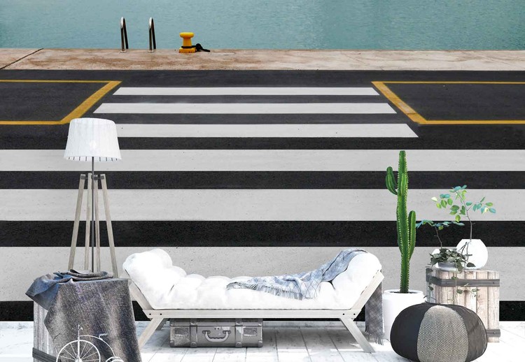 Фототапет Zebra Crossing To The Sea