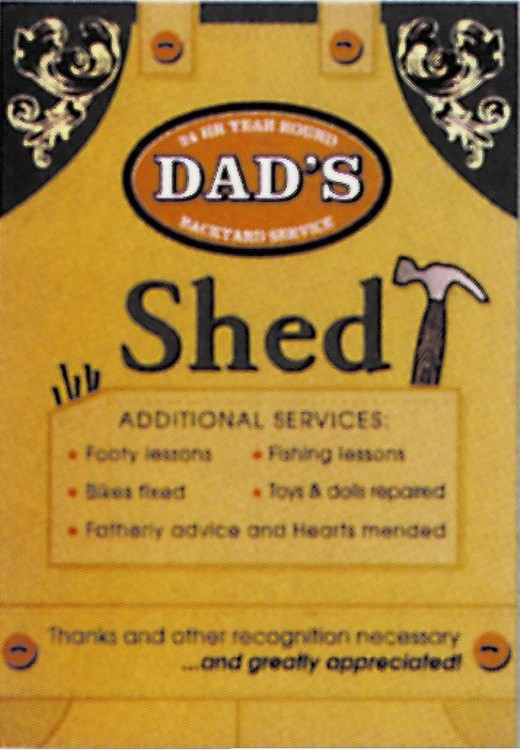 Μεταλλική πινακίδα DAD'S - Shed
