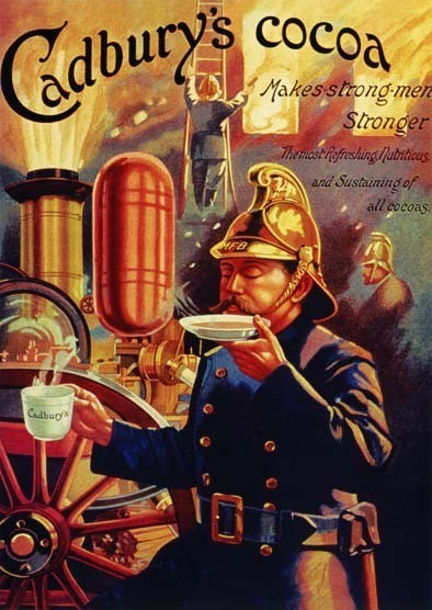 Metallikyltti CADBURY'S FIREMAN