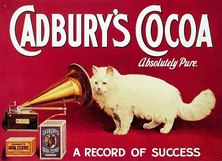 Metallikyltti GRAMOPHONE CAT