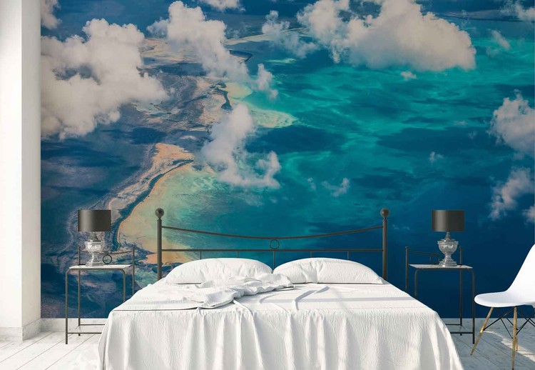 Sand Beach Meets Ocean Wallpaper Mural