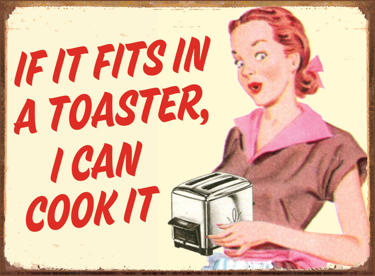 Metallikyltti TOASTER - COOK IT