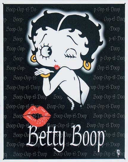 Μεταλλική πινακίδα BETTY BOOP KISS
