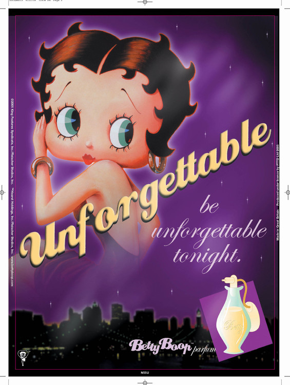 Μεταλλική πινακίδα BETTY BOOP UNFORGETTABLE