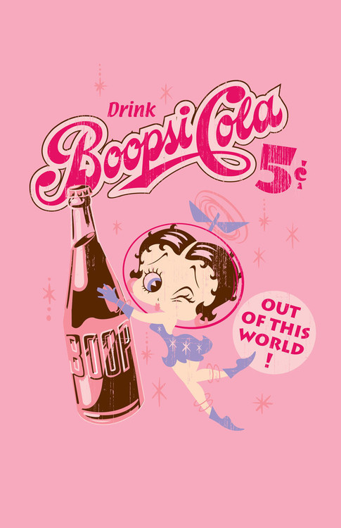 Μεταλλική πινακίδα BETTY BOOP COLA 5 CENTS