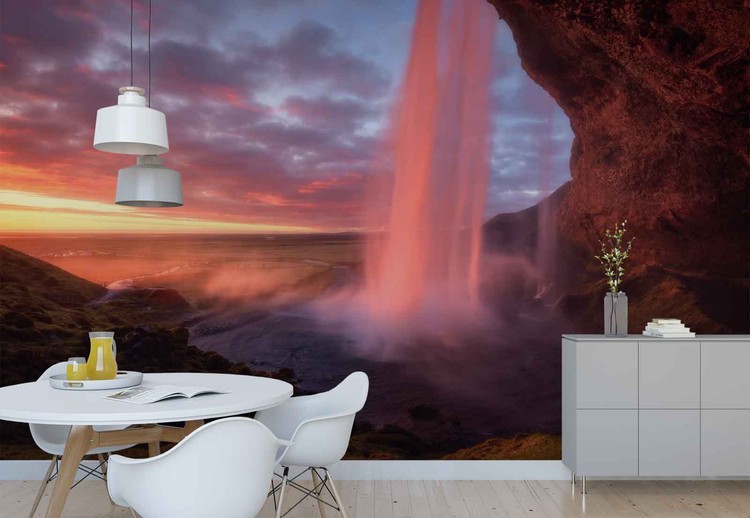 The Burning Falls Wallpaper Mural