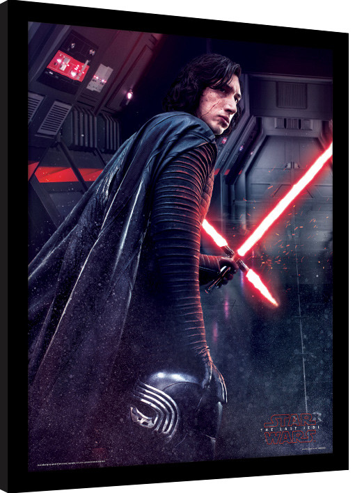 Κορνιζαρισμένη αφίσα Star Wars: Die letzten Jedi - Kylo Ren Rage