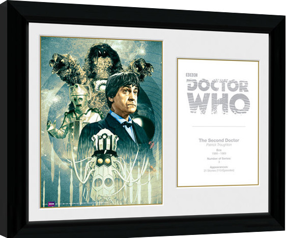 Κορνιζαρισμένη αφίσα Doctor Who - 2nd Doctor Patrick Troughton