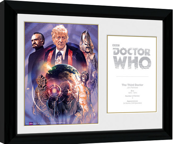 Κορνιζαρισμένη αφίσα Doctor Who - 3rd Doctor Jon Pertwee