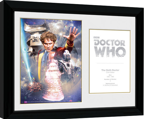 Κορνιζαρισμένη αφίσα Doctor Who - 6th Doctor Colin Baker