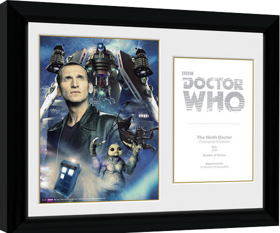 Poster emoldurado Doctor Who - 9th Doctor C. Ecclestone