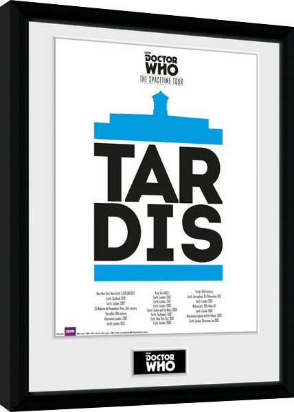 Κορνιζαρισμένη αφίσα Doctor Who - Spacetime Tour Tardis