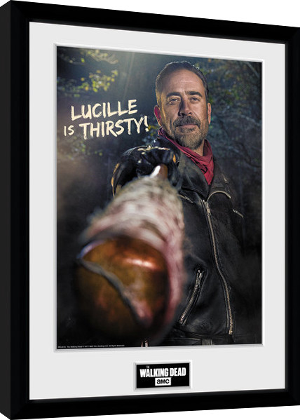 Poster emoldurado The Walking Dead - Negan Thirsty
