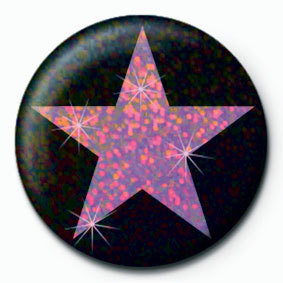 Bedž PINK STAR