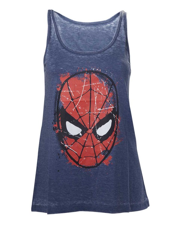 T-paita Marvel Spiderman Head Paint