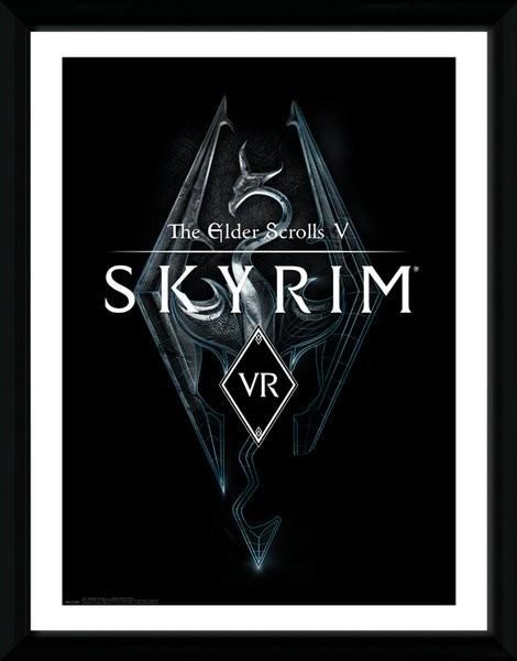 Skyrim VR Game Cover Framed poster Buy at Europosters