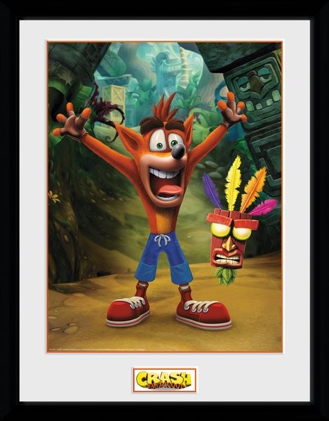 Framed Poster Crash Bandicoot - Aku Aku | Wall Art | Europosters